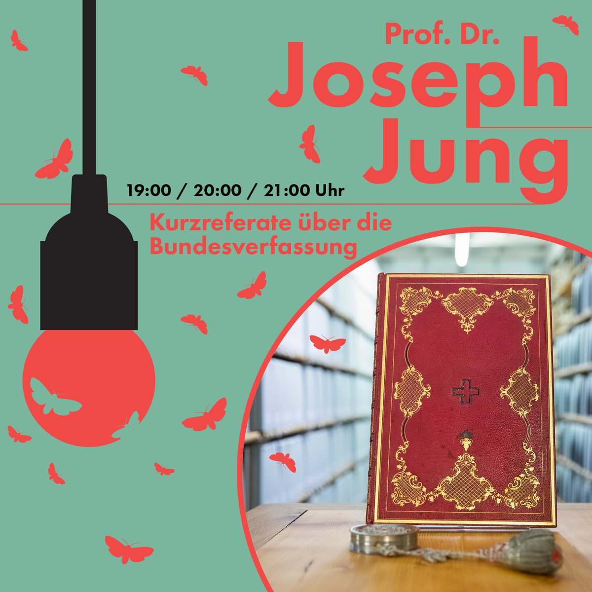 Die Bundesverfassung feiert ihren 175. Geburtstag. An der #museumsnachtbern referiert der Historiker Joseph Jung im Bundesarchiv zur Bundesverfassung. Nicht verpassen: 19:00 / 20:00 / 21:00 
#museenbern <a href="/museenbern/">museen bern</a>