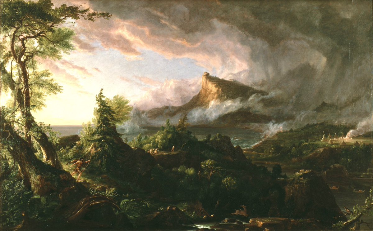 dcelayir's tweet photo. 1/5 - Thomas Cole - The Savage State - 1836 #thomascole https://t.co/8qcDcPQ4WA