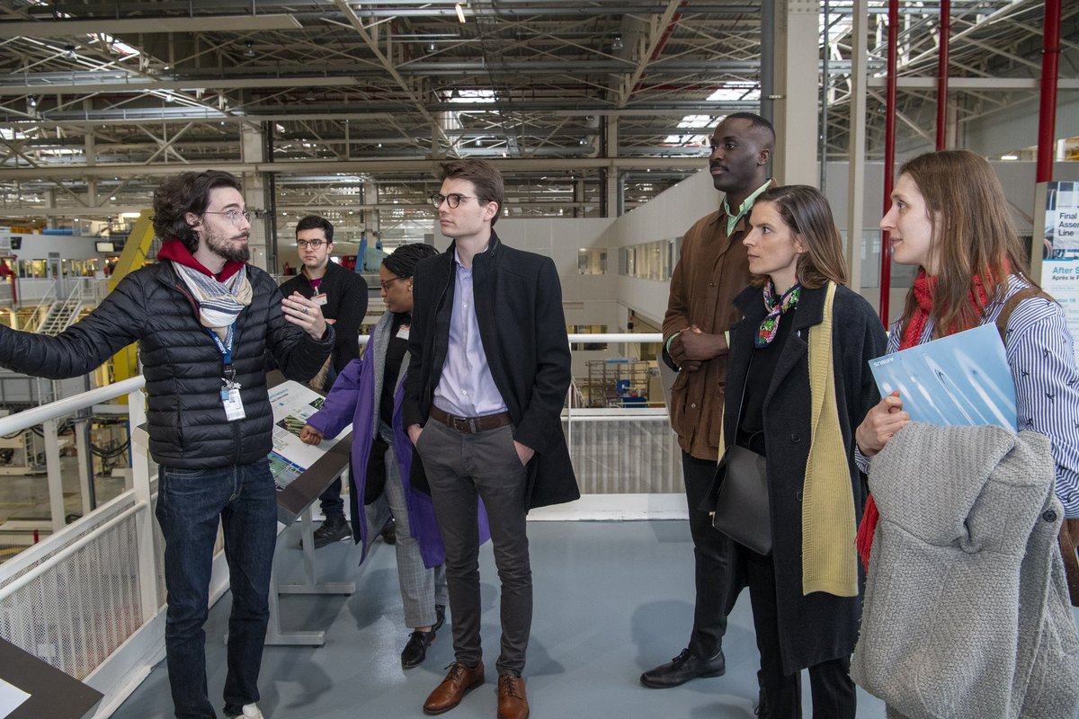 nicolasobtel's tweet photo. Thank you very much @Airbus for having welcomed @francobritish #youngleaders for three days last week in Toulouse. Interesting visits of #A350 and satellites assembly lines and amazing discussions about net zero emission planes and air,space &amp;defense #wemakeitfly #netzero https://t.co/MIPRQR80B8