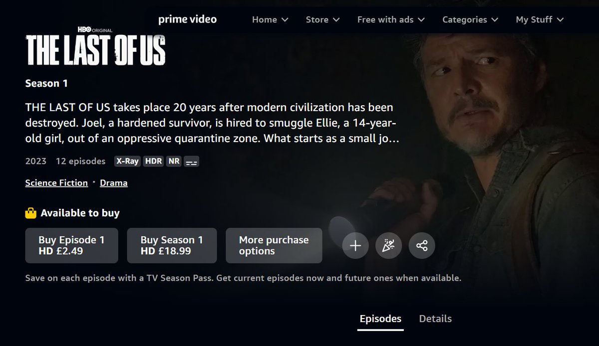 Prime Video: The Last Of Us: Season 1