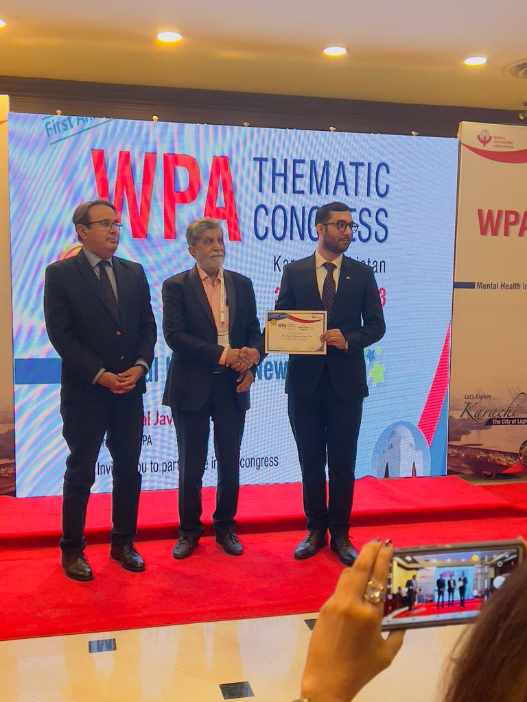 MehrAdeelRiaz's tweet photo. I am really humble that I was able to present our paper titled "Impact of #PsychTwitter in promoting global psychiatry: A hashtag analysis study" at @WPA_Psychiatry thematic Congress Karachi - ๐งต
@NawazFaisal_ai @_atanas_ @DrMeshalSultan @chriss20x @stethospeaks #psychtwitter https://t.co/ZCNIKFHCIj