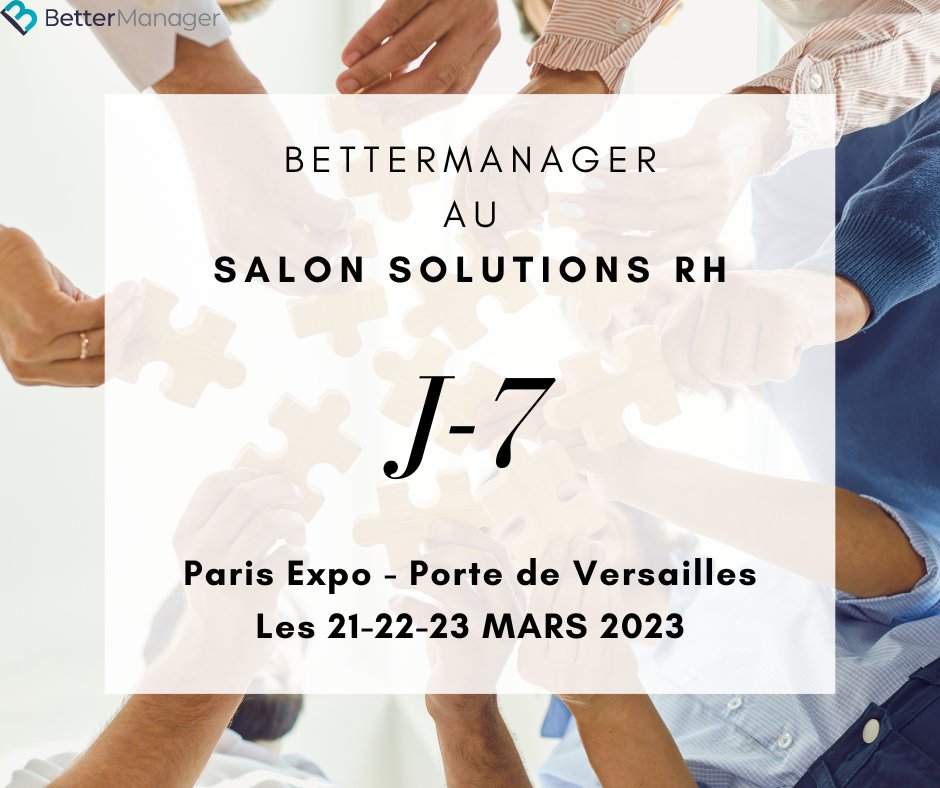 BetterManagerFR's tweet image. 🎉 J-7 avant le Salon SRH ! 🎉
N'hésitez pas à venir nous voir au stand E24 dans le pavillon du Le Lab RH.

📅 📍 Pour rappel le salon SRH aura lieu à Paris Expo - Porte de Versailles le 21-22-23 mars 2023. 

📝 Pour réserver votre badge visiteur : bettermanager-blog.fr/salon-solution…