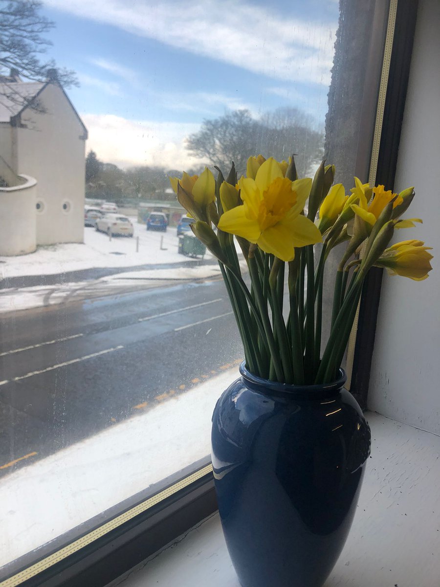 HebMacneil's tweet photo. View from my constituency office in Stornoway this morning #springiscoming #snowinmarch #brighterdaysahead #brighterdaysahead https://t.co/Jfpfq60JbA