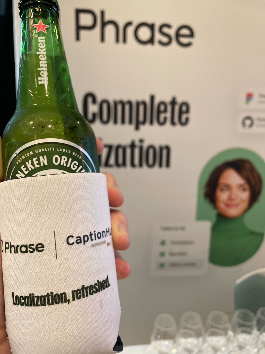 Phrase (@phraseplatform) on Twitter photo At the end of the day, feel free to pop by booths 18 and 19 to keep #localization refreshed with our partner <a href="/CaptionHubHQ/">CaptionHub</a>—drinks start at 4:30 pm GET!
#GALA2023 At the end of the day, feel free to pop by booths 18 and 19 to keep #localization refreshed with our partner <a href="/CaptionHubHQ/">CaptionHub</a>—drinks start at 4:30 pm GET!
#GALA2023