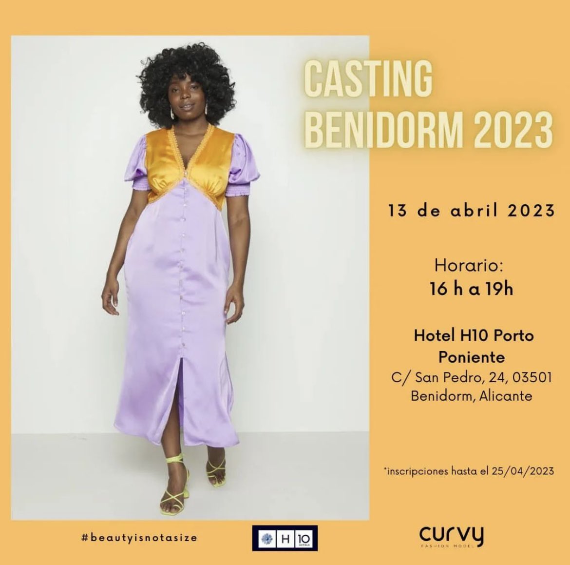 CASTING CURVY FASHION MODEL 2023