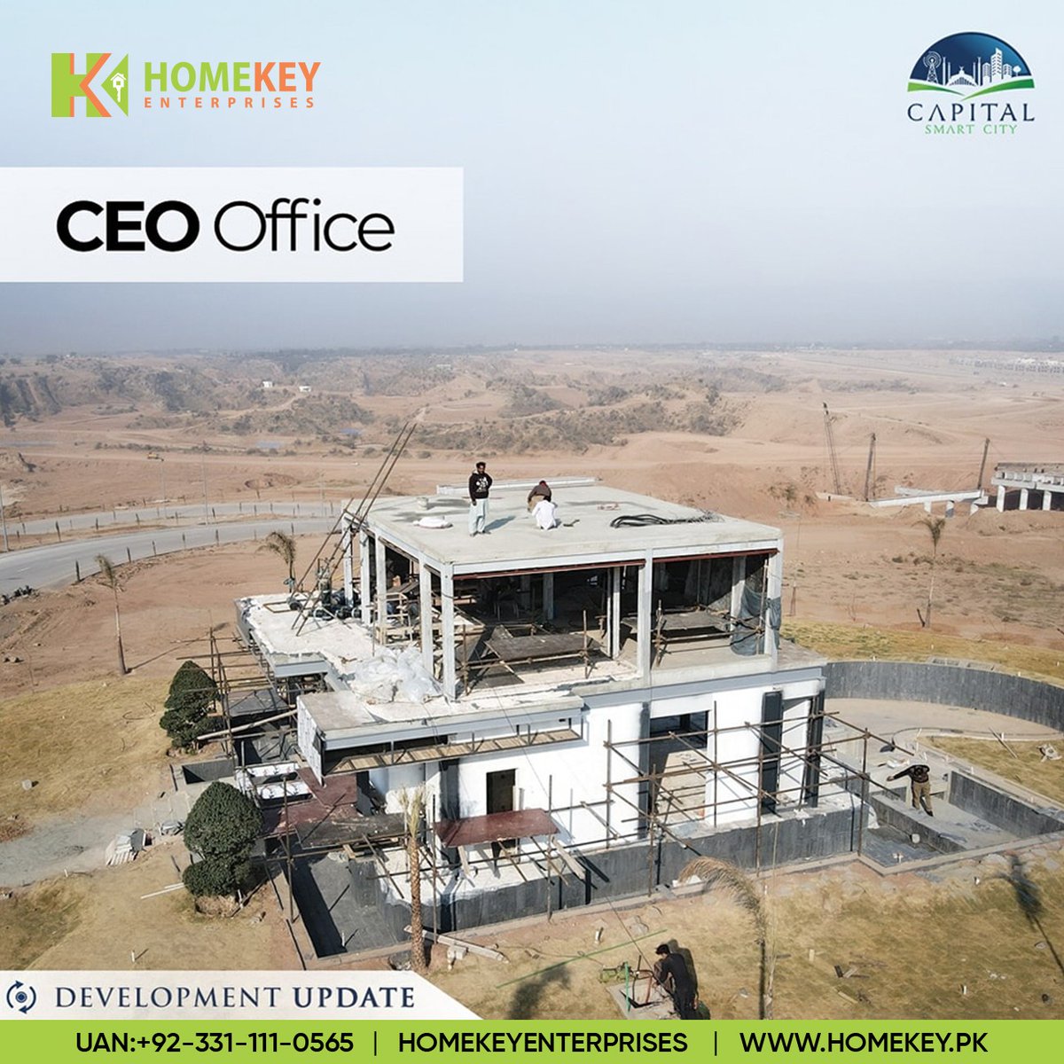 Our weekly development update is a proof of continuous hard work and planning. Swipe to see!

UAN +92 331 111 0565  |  homekeyenterprises.com

#homekeyenterprises #homkey #smartcity #developmentupdate #capitalsmartcity #CapitalSmartCityIslamabad