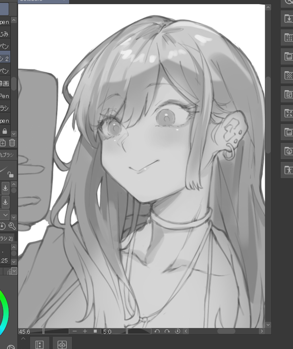 なんとなく喜多川さんを描く 