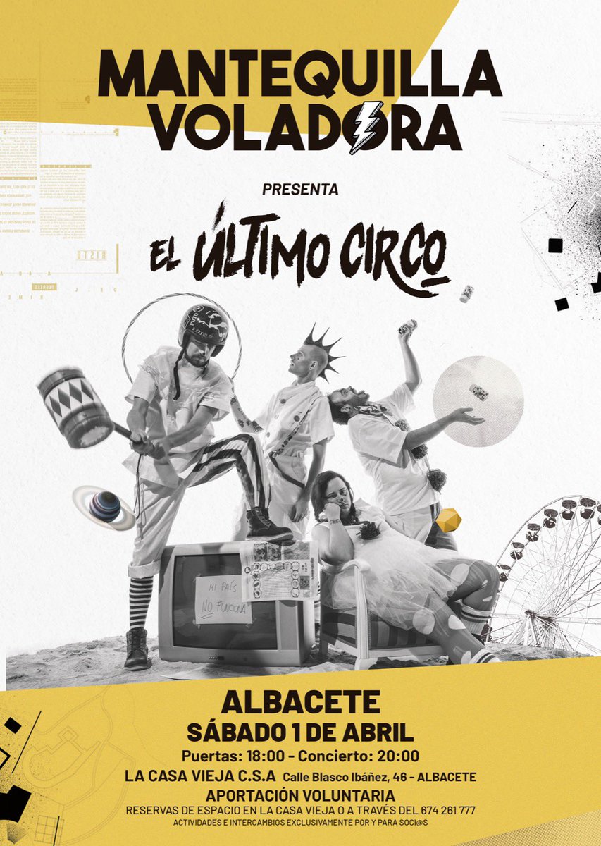 OJO que esto no para!

24 Marzo —> Gandía 
25 Marzo —> Zaragoza 
31 Marzo —> Xàtiva
1 Abril  ——> Albacete