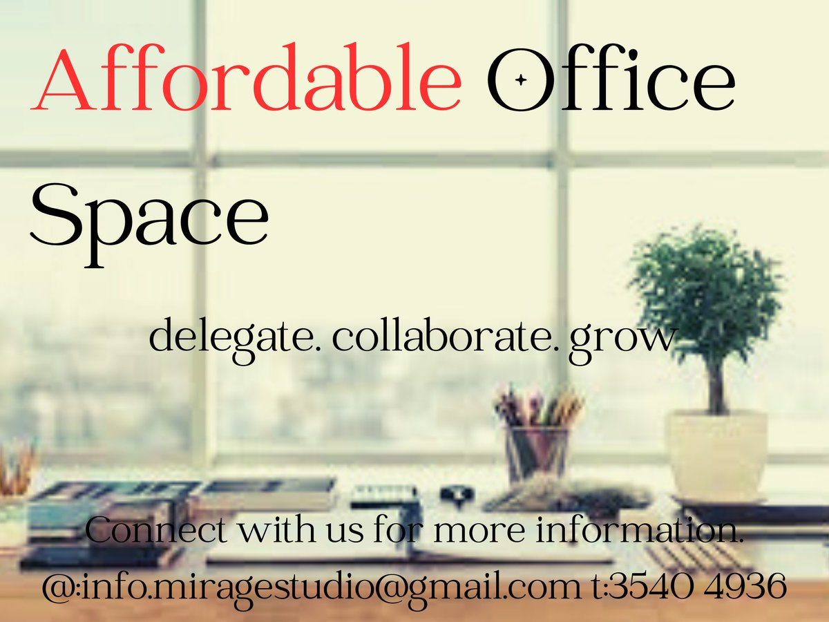MirageStudio5's tweet image. For #affordable #OfficeSpace that provides #OfficeRefreshments and #OfficeStationery, connect with us. Visit our website to reserve your date miragestudiosd.wordpress.com. We are also available on #WhatsApp wa.me/c/26835404936 #MirageStudio #eSwatini #VirtualOffice #SmallBusiness