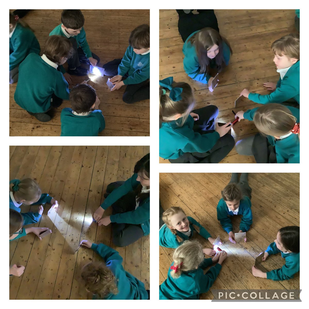 SiggsCEPrimary's tweet photo. Itβs Science week! In the Foxes, weβve been looking at reflecting light. We decided to try it using a torch and some mirrors, and we did it!ππͺπ¦ #siggscience #siggfoxes https://t.co/mizw8likZZ