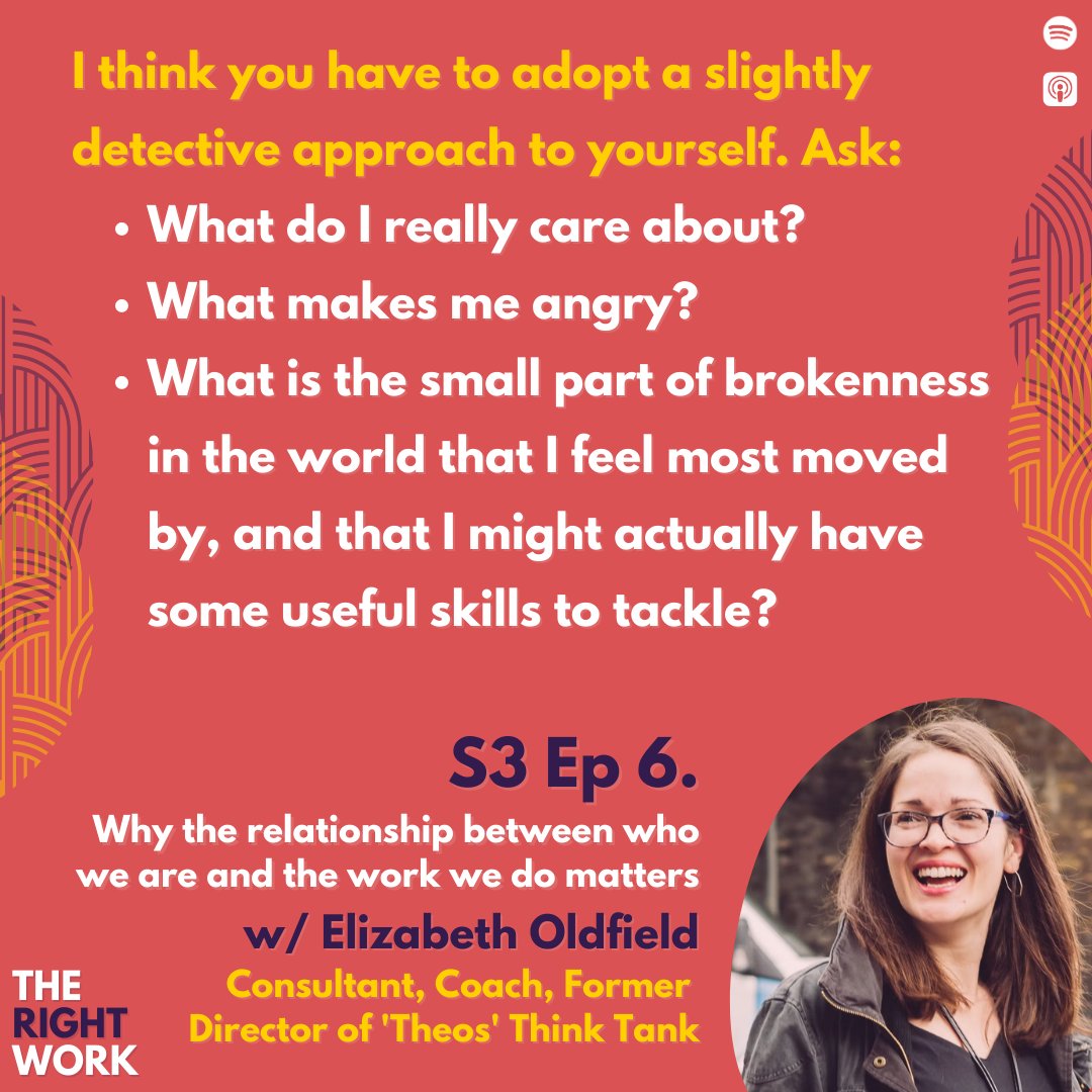 TheRightWork's tweet photo. In our latest episode, we were struck by how @ESOldfield has such a strong sense of her passions, values and strengths.

Here's some of her great advice for understanding yourself. Check out more of her insights at https://t.co/2SM01arej7

#passions #values #selfawareness #career https://t.co/2o4dlBg5Lx