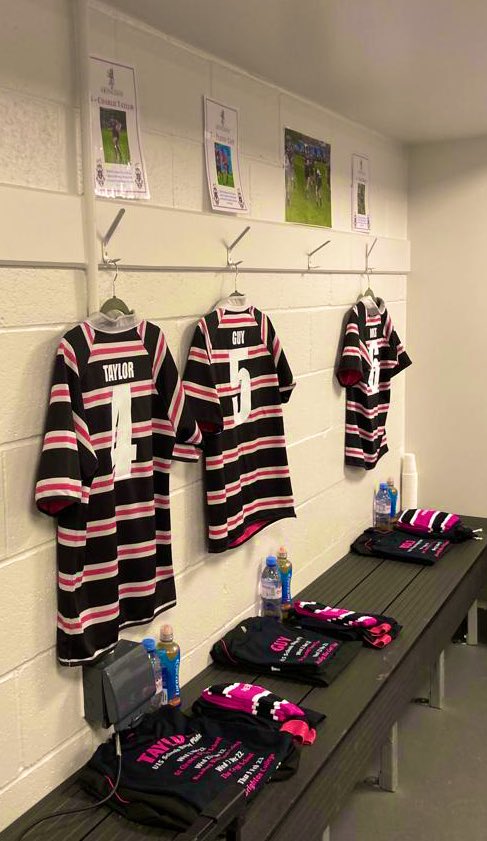 Changing room set. Players have arrived. Bring on the final! @SchoolsCup @EngRugbySchools @NextGenXV #AbingdonSchoolRugby