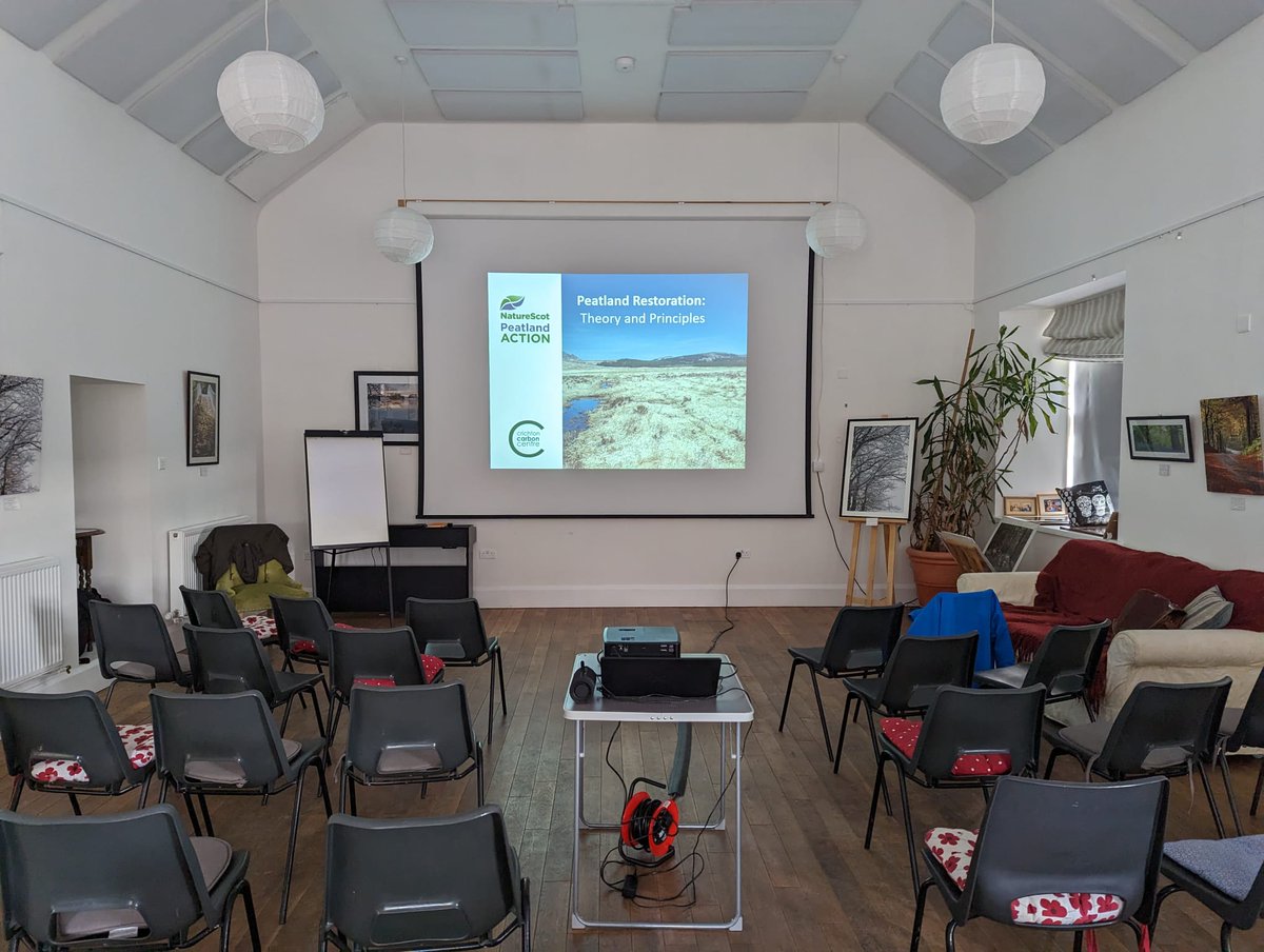 Lovely to be back at @EskHubCaf in South Scotland for another #PeatlandRestoration training event, especially during @nature_scot #NatureRestoration Jobs and Skills Week!