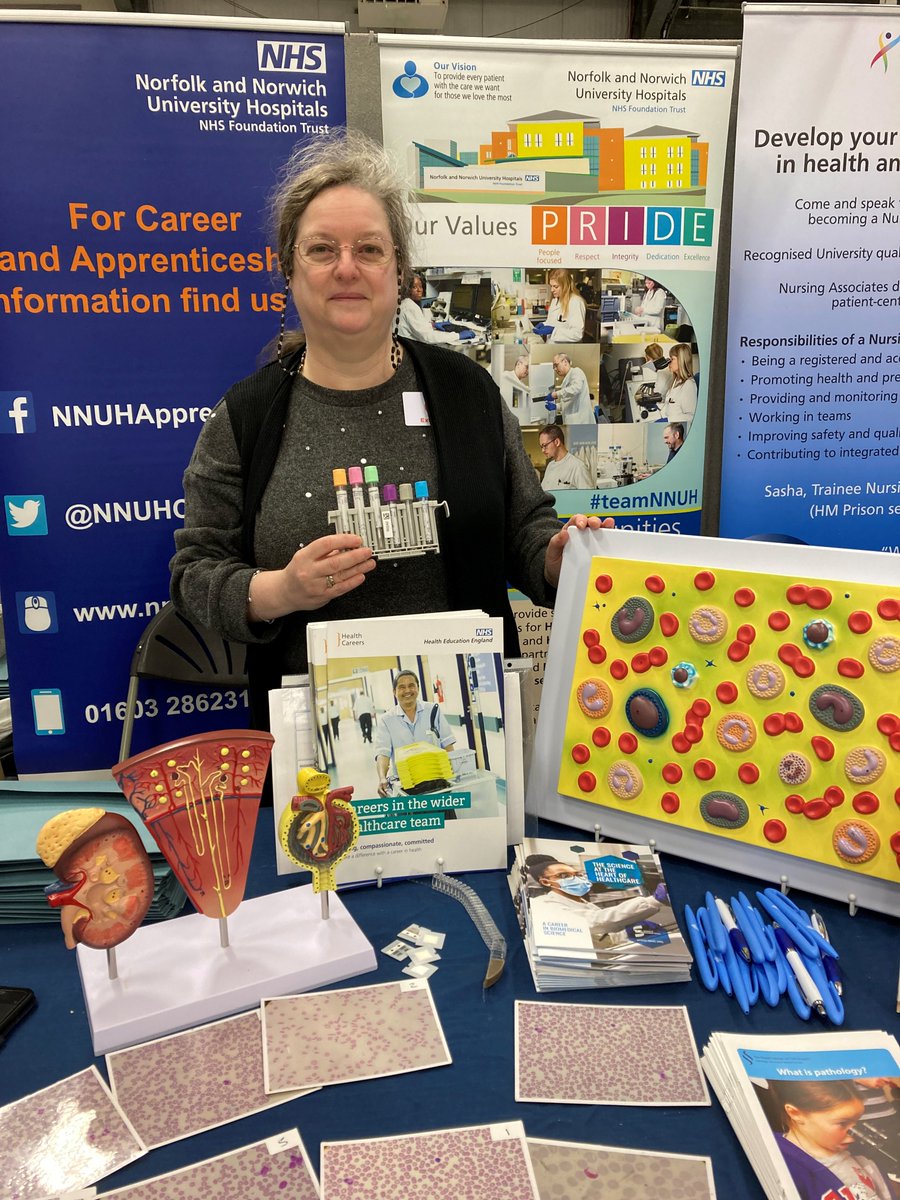 Great day highlighting Healthcare Science careers at the Suffolk and Norfolk Skills &amp; Careers festival last week   norfolkskills.co.uk. Contact us if you are considering a career in biomedical science
