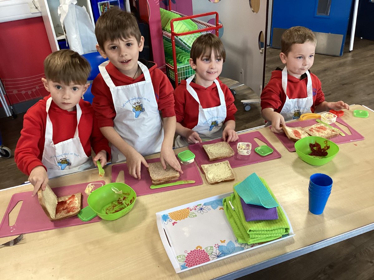 I wonder what the children are making this week in 'Lets Get Cooking'. It looks yummy! 😋🥪 #letsgetcooking #handsonlearning #lifeskillsforkids
