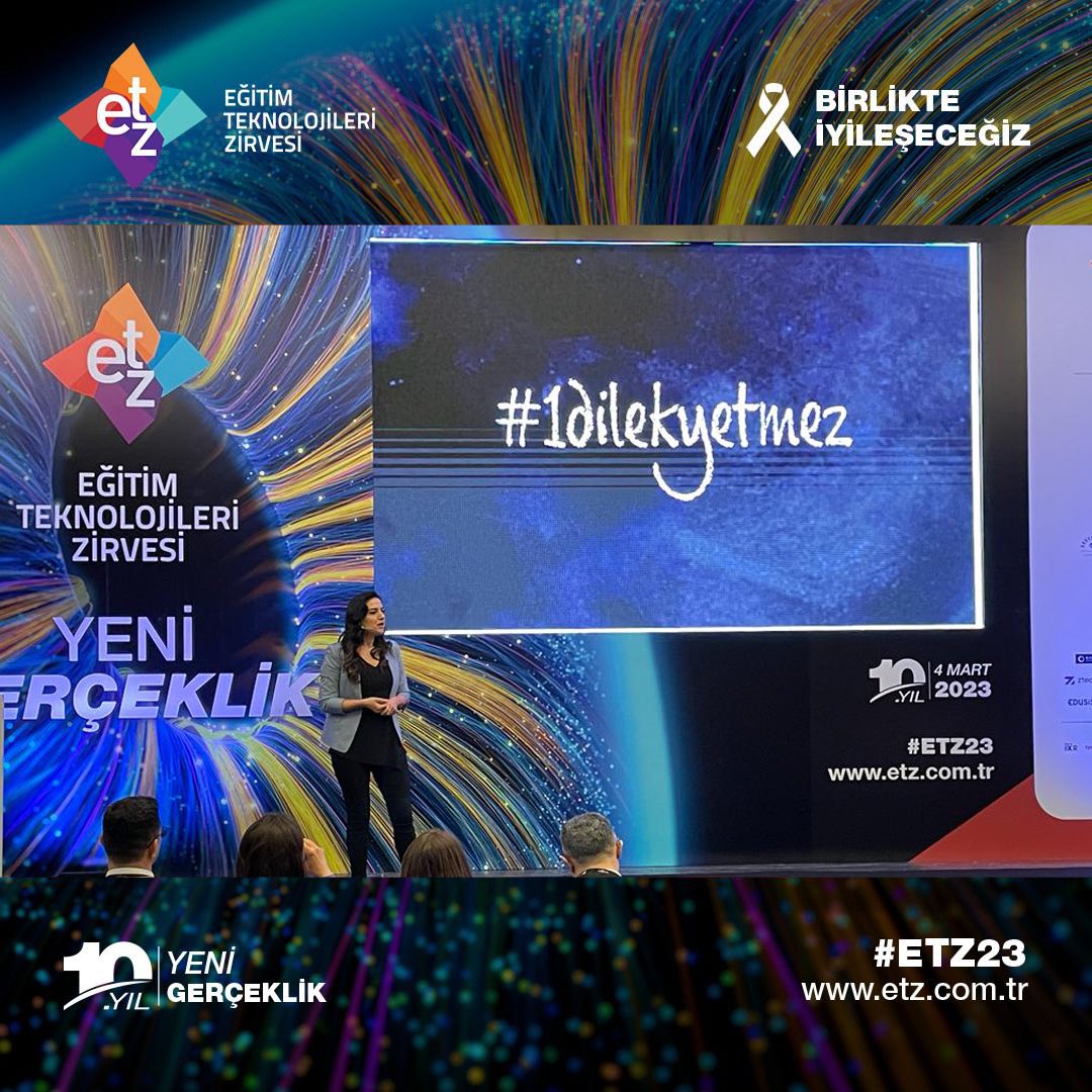 ETZ25 (@edtechsummit) on Twitter photo “Tüm olumsuzluklara ve tüm engellere rağmen öğrenmeye ve öğretmeye umutla devam edebilmek! Eğitim beklemez!”
Öğretmen, yazar Dilek Livaneli’ye paylaştığı kıymetli bilgiler ve deneyimler için çok teşekkür ederiz. 💐 <a href="/dlivaneli/">Dilek Livaneli</a> “Tüm olumsuzluklara ve tüm engellere rağmen öğrenmeye ve öğretmeye umutla devam edebilmek! Eğitim beklemez!”
Öğretmen, yazar Dilek Livaneli’ye paylaştığı kıymetli bilgiler ve deneyimler için çok teşekkür ederiz. 💐 <a href="/dlivaneli/">Dilek Livaneli</a>