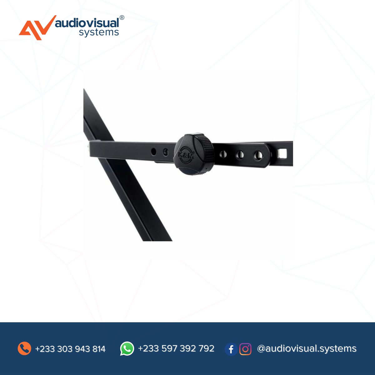 avsghana's tweet photo. Happy Tuesday Fam!!!
Today’s product is the KÖNIG & MEYER Performer X-Stand Keyboard Stand (Black).
Contact us for yours today.
#keyboardists #keyboardstands #audiovisualsystems #königandmeyer https://t.co/xrP9yUKSrD
