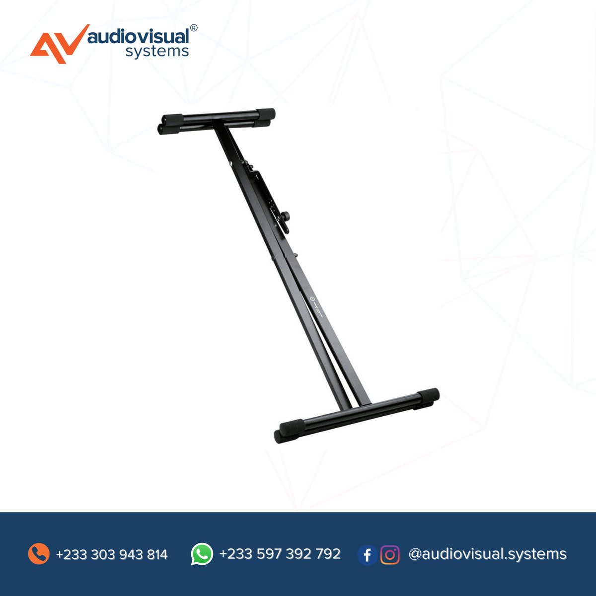 avsghana's tweet photo. Happy Tuesday Fam!!!
Today’s product is the KÖNIG & MEYER Performer X-Stand Keyboard Stand (Black).
Contact us for yours today.
#keyboardists #keyboardstands #audiovisualsystems #königandmeyer https://t.co/xrP9yUKSrD