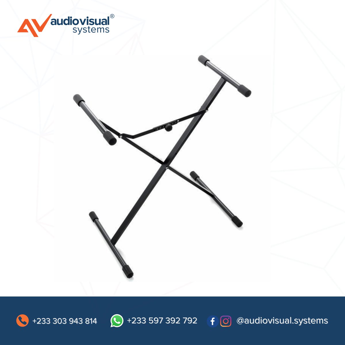 avsghana's tweet photo. Happy Tuesday Fam!!!
Today’s product is the KÖNIG & MEYER Performer X-Stand Keyboard Stand (Black).
Contact us for yours today.
#keyboardists #keyboardstands #audiovisualsystems #königandmeyer https://t.co/xrP9yUKSrD