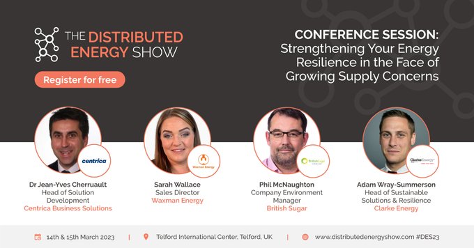 BritishSugar's tweet image. Great to be taking part in the Distributed Energy Show today, with our Head of Decarbonisation Phil McNaughton speaking on strengthening energy resilience. @DistribEnergy #DES23 #TheDistributedEnergyShow
