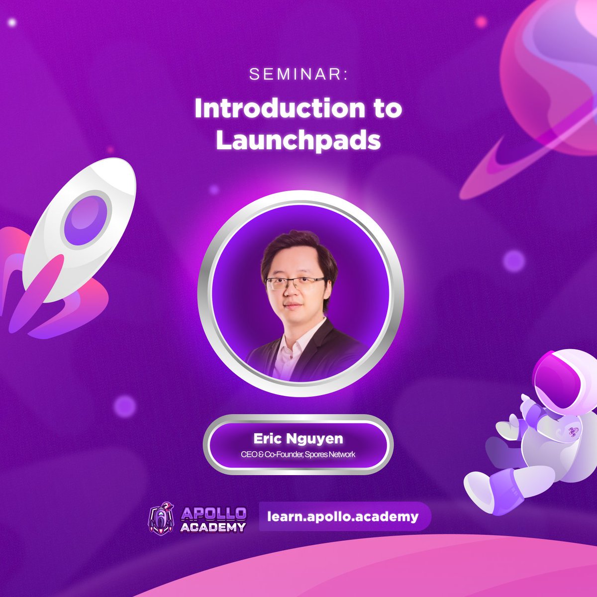 Spores_Network's tweet photo. 🎉 Exciting news! 🎉
Our CEO, Mr. Eric, is joining @a2cademy as a Partner!
Check out his seminar on "Introduction to Launchpads" to kickstart your #Web3 journey: https://t.co/cYiiev4qy1
Only at #apolloacademy ✨
#LFG #SporesLaunchpad #ApolloAcademy https://t.co/k5wHVN4lNq