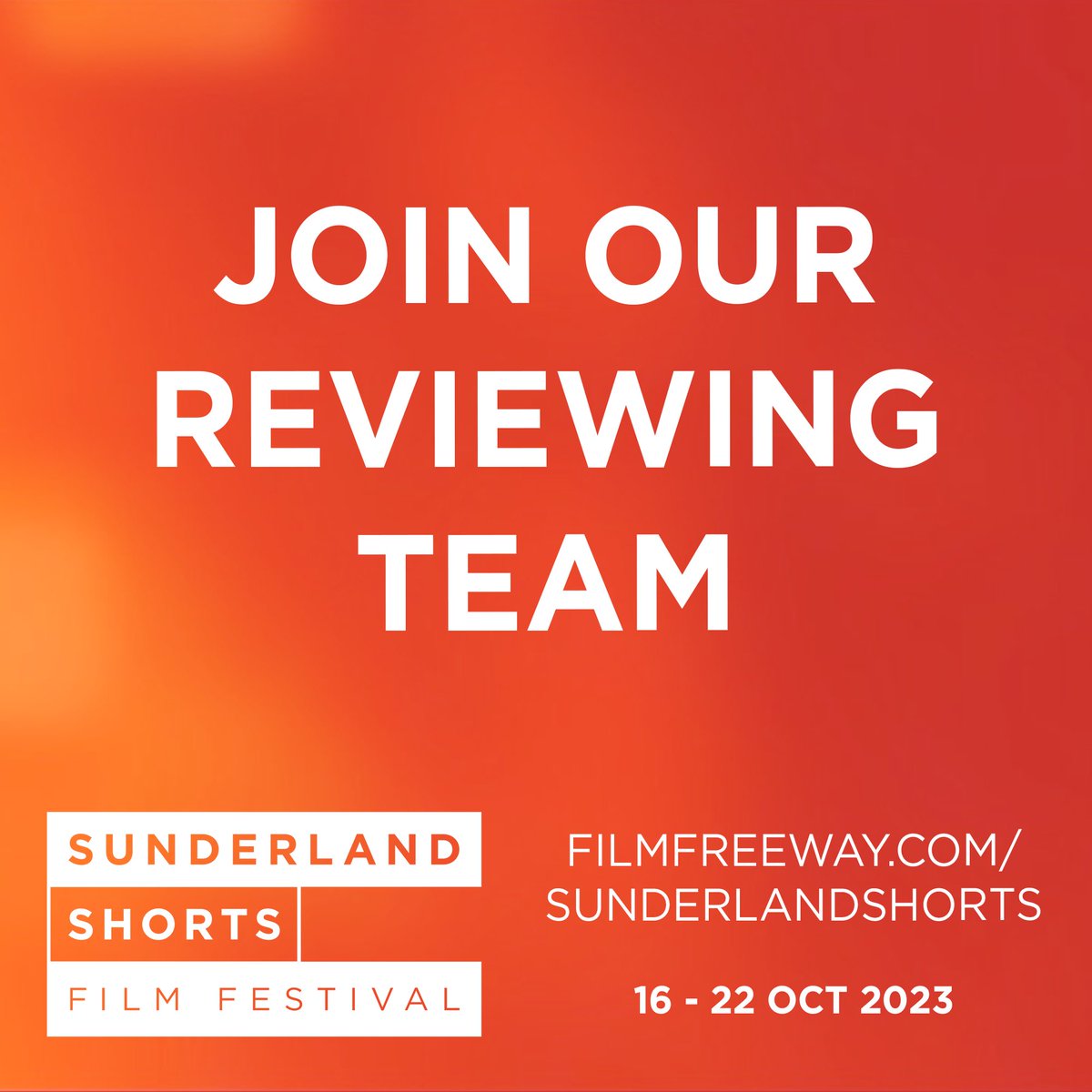 SundShortsFilm's tweet photo. 🍿 Want to watch some great short films from around the world?

We’re looking for volunteer reviewers to watch through this year’s submissions &amp; help us pick the line-up for our 8th edition of the Festival this October.

Drop us a message to find out more &amp; take part 🎬 https://t.co/a8jju7XjZT