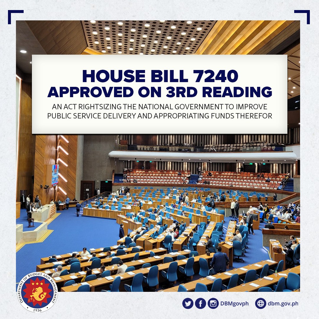 DBM Philippines on Twitter "The HouseofRepsPH approved on third