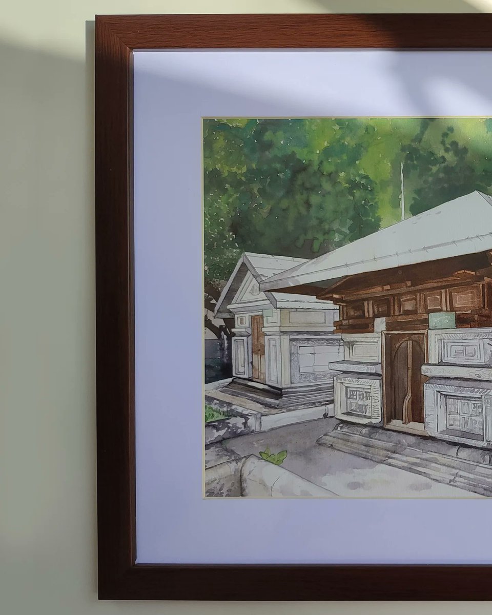 IsmailMaaish's tweet photo. Painting up for sale | swipe for details 

Kanba Ziyaarai 
Price : MVR 3200
Watercolour on cold press watercolour paper 
21" x 16" inch | Framed with anti reflective glass 
#Maldives #dhivehiraaje #maldivesheritage #heritagemaldives #kanbaaziyaarai https://t.co/G0GJse8StX