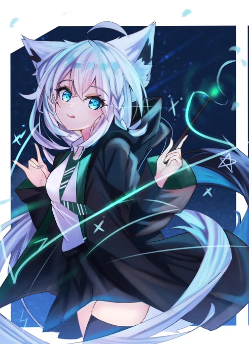 スリザリンフブキちゃん#絵フブキ 