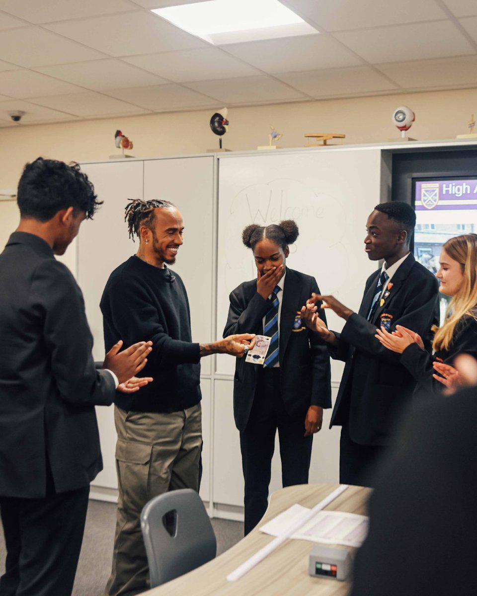 Kingsford Community School on Twitter "This week's tbt takes us back to LewisHamilton's visit