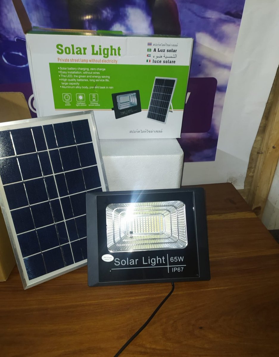 Let there be light. Get these good quality solar flood lights 

25w $32
60/65w $54
100w $62
200w $77

Contact us on 0788722052/0719225698