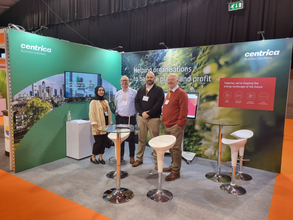 CentricaSoln_UK's tweet photo. Day 1 at @DistribEnergy has kicked off and we're ready at stand 5004. Whether you’re starting the journey on energy efficiency, or have already begun executing solutions for a greener future, our team are ready to help! 🤝
#DES2023 #DistributedEnergyShow https://t.co/WsKKQA1vOV
