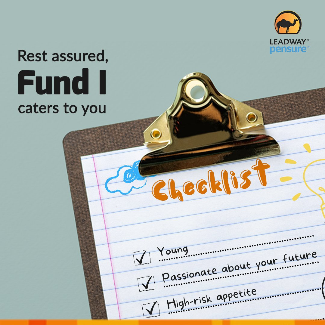 LeadwayPensure's tweet image. There's a fund for everyone! 

For more information, call 01-2800800/0700PENSURE or e-mail: info@leadway-pensure.com 

#SwitchToLPPFA #Liveyourbestlife #pensionplan