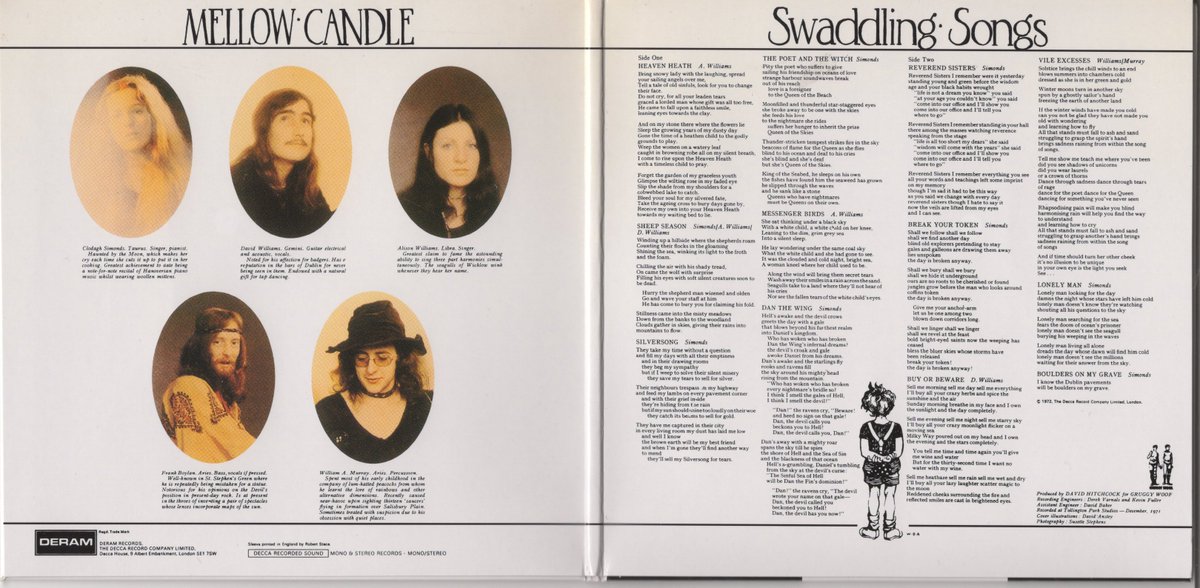 MELLOW CANDLE『Swaddling Songs』 誰が名付けたか