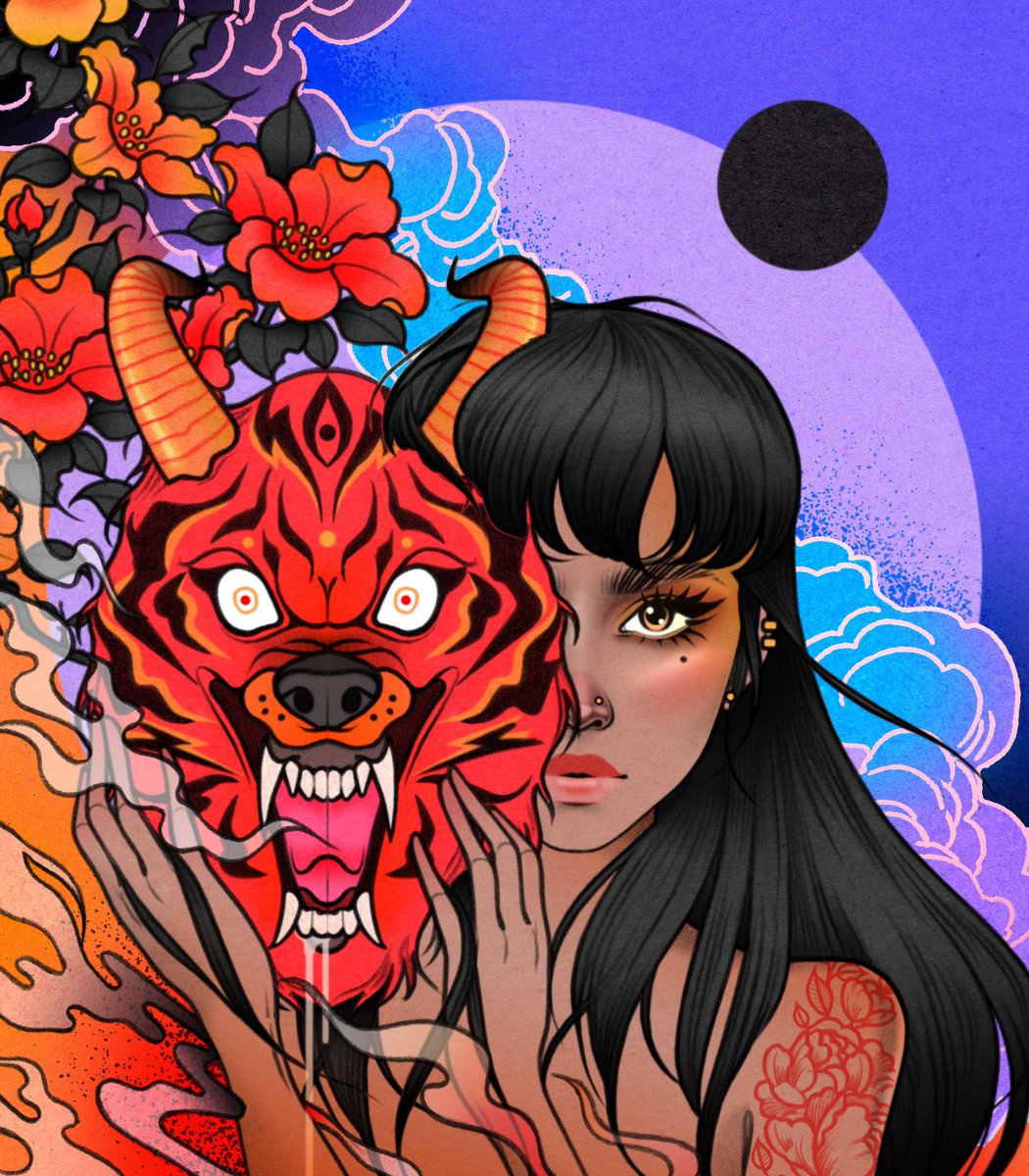 rikleedraws's tweet photo. GM fam! I finally finished my new piece - I hope you like it ❤️‍🔥🔥🌊🖤 https://t.co/nioR6p0ElR