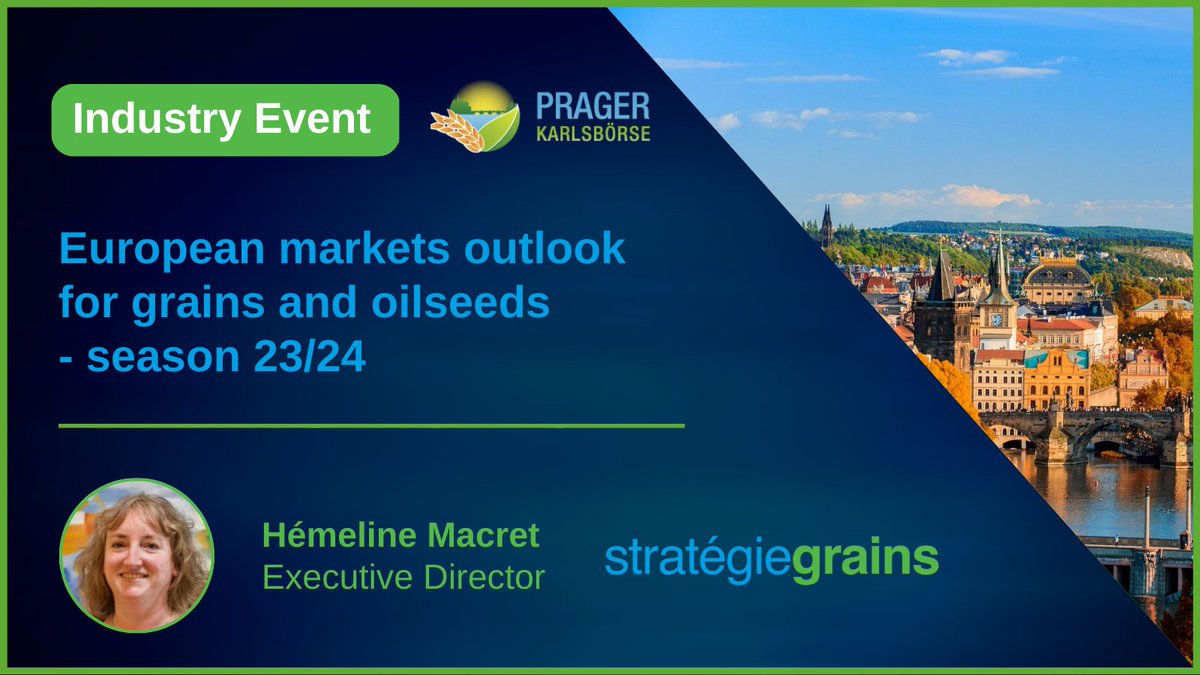 Will you be at Karlsbourse-prague exchange tomorrow? Don't miss Hémeline Macret's outlook on grain and oilseed markets, at 5pm.