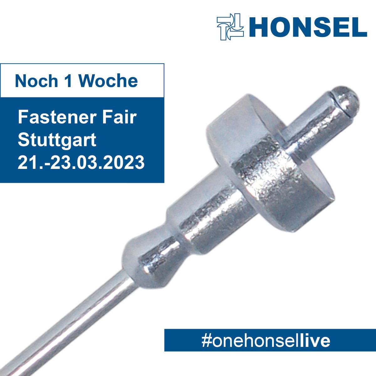 HONSELfastening's tweet image. Nur noch eine Woche.
Am kommenden Dienstag startet in Stuttgart die Fastener Fair.
Drei Tage geballte Informationen aus der Welt der Befestigungstechnik – bei HONSEL auch gern mal individuell und weit weg vom Standard. 
Halle 1 - Stand 1157 
#fastener #fastenerfair #riveting