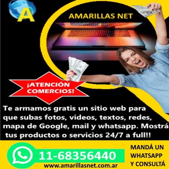 NetAmarillas's tweet photo. Visita nuestra web y enterate más!! 🥂🍾🎁👏👏 https://t.co/9KGASgKpEY