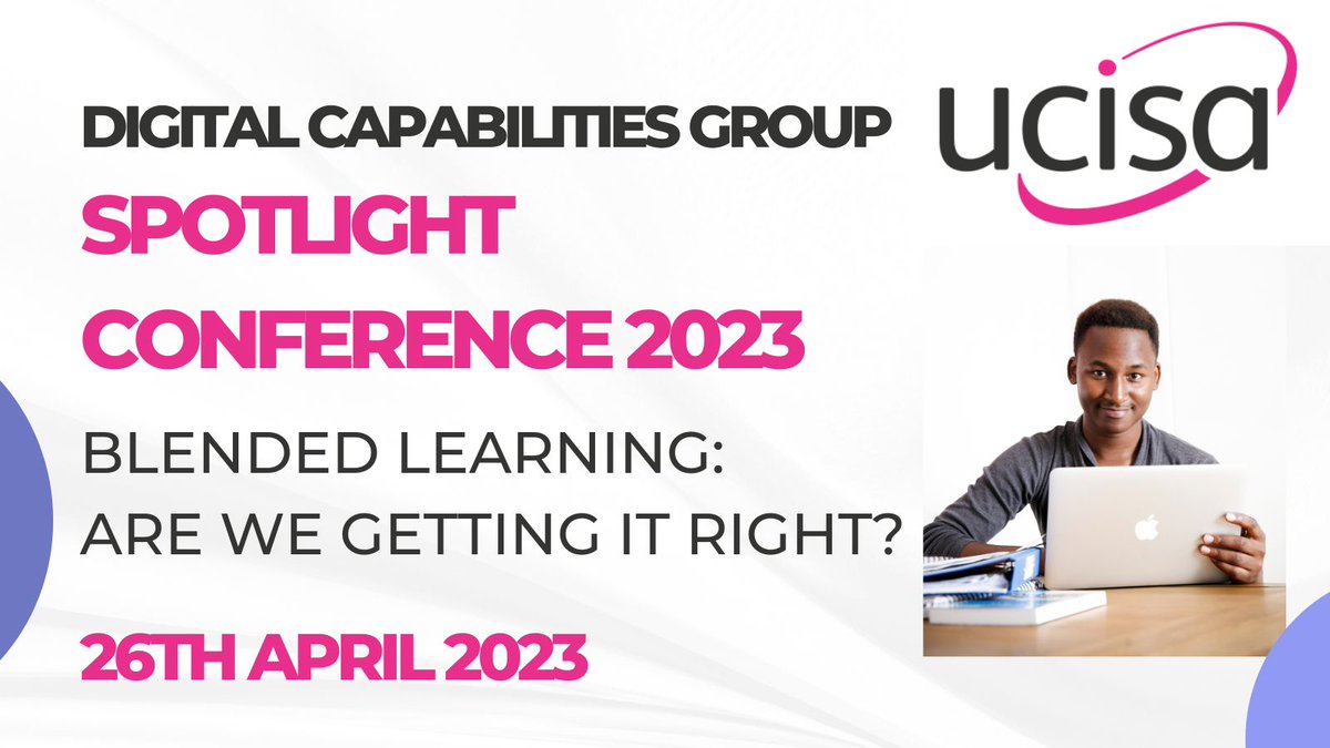 <a href="/UCISA/">UCISA</a> Spotlight conference. We will be welcoming <a href="/EdTech_Emily/">Emily May</a> and colleagues - Moving forward with Blended Learning <a href="/UWTSD/">University of Wales Trinity Saint David</a>. Book now: ucisa.ac.uk/Events/2023/Ap… #udigcap <a href="/ucisaWiT/">UCISA Women in Tech</a> @UCISA_SSG <a href="/UCISACEO/">UCISA CEO</a>