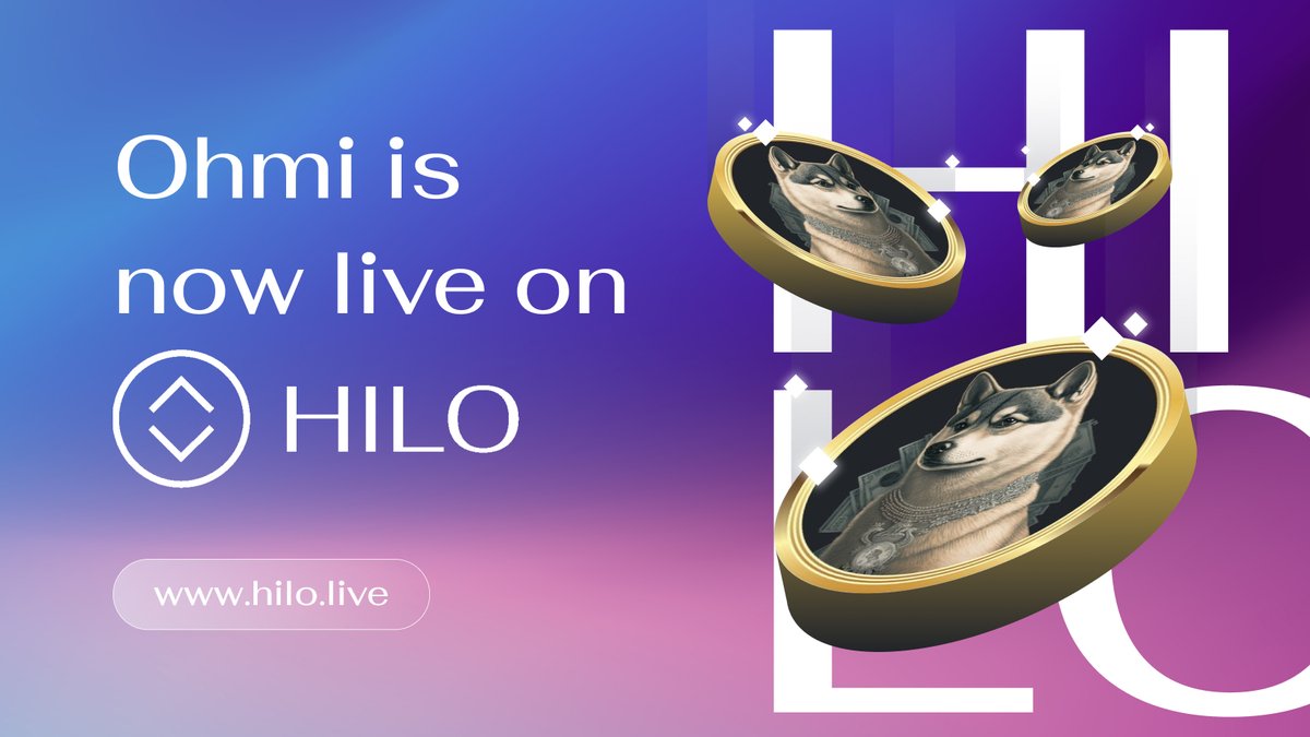 hilotoken's tweet photo. Another new #HILO pool is live

Yes that’s right, back again by popular demand, it’s @OHMIOfficial !

FIXED PRICE TO PREDICT AGAINST IS 0.010

2 days til the pool locks
4 days til the pool settles 

Which way will it go this time?

$OHMI 🤝 $HILO https://t.co/hjSWG4Zson