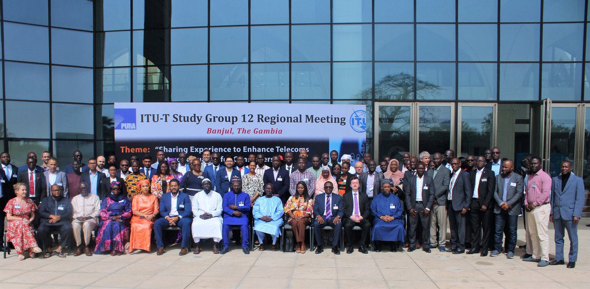 PURAGM's tweet photo. TELECOMMUNICATION SERVICE QUALITY MEETING OPENS IN BANJUL
@PURAGM is hosting a four-day Int'l Telecommunication Union’s Study Group 12 Regional Group meeting for Africa in Banjul from the 13th to 16th March 2023 to enhance service delivery in the region. https://t.co/mR2J1zYZrC https://t.co/u13pyYcble