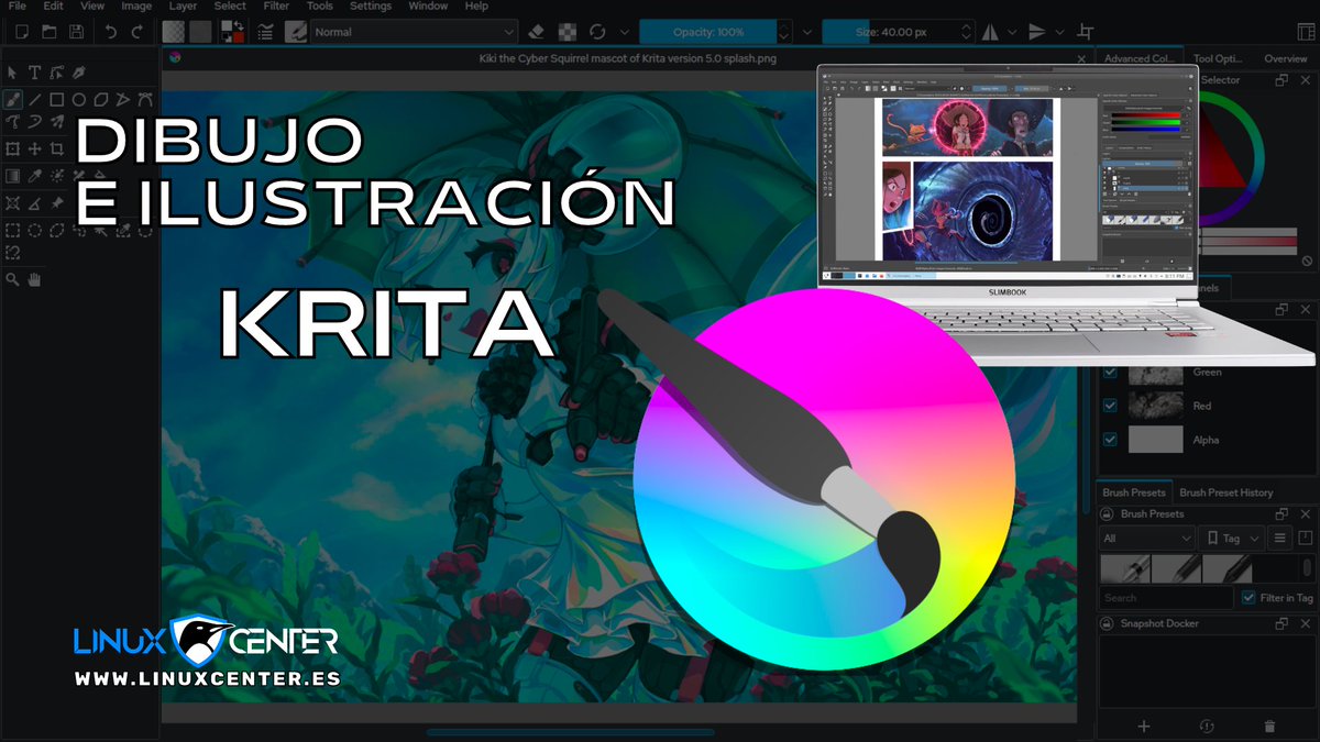LinuxCenterES's tweet photo. Como cada mes, os traemos un nuevo taller de Linux Center 🙌 

Esta vez, de la mano de Miguel Menéndez y el programa Krita ¿Te apuntas? 🤗👇

https://t.co/hpFWoN0xQT

#Taller #valencia #krita #KDE #Comunidad #linuxcenter #dibujodigital https://t.co/9wkLIsdOPD