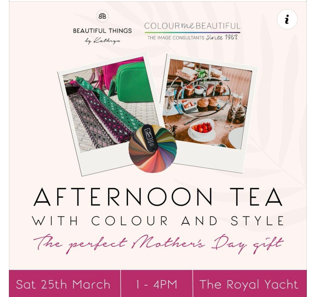 If you're in Jersey the lovely Helen Morton &amp; <a href="/Kathryn/">Kathryn Gunty</a> Filleul are running this fab afternoon tea event.

Advertised as a Mother's Day gift, but open to anyone who wants a fun afternoon. 

eventbrite.co.uk/e/afternoon-te…

#mothersday #mothersdaygift #mothersdaygifts #mothersdayjerseyci