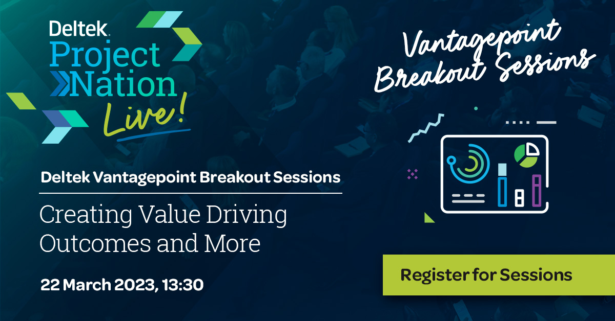 Deltek_Intl's tweet photo. Deltek Vantagepoint tips, features, tricks, best practices, and more? Yes! It’s all part of the Vantagepoint Breakout sessions at #DeltekProjectNationLive London. Don’t miss these great sessions, plus MUCH more! Check it out and register today https://t.co/Gg8NwMEGZh https://t.co/2ijwOryadq