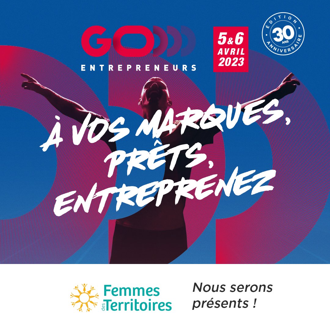 Femmes des Territoires (@fdesterritoires) on Twitter photo Rendez-vous aux 30 ans de <a href="/GoEntrepreneurs/">GO Entrepreneurs</a> pour se mobiliser ensemble et s’engager dans le collectif !
Rdv à Paris la Défense Arena les 5 et 6 avril : retrouvez-nous au stand A25 pour un moment d'échange et de partage !
#entrepreneure #entrepreneuriat #networking Rendez-vous aux 30 ans de <a href="/GoEntrepreneurs/">GO Entrepreneurs</a> pour se mobiliser ensemble et s’engager dans le collectif !
Rdv à Paris la Défense Arena les 5 et 6 avril : retrouvez-nous au stand A25 pour un moment d'échange et de partage !
#entrepreneure #entrepreneuriat #networking