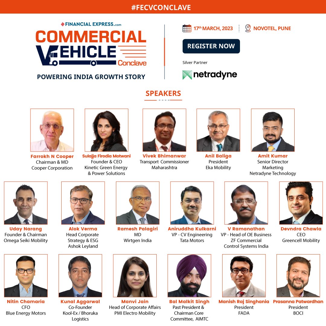 FinancialXpress's tweet photo. Witness what industry leaders think about the future of the Commercial Vehicle Segment in India
Register now- https://t.co/ZLswtVJocF
📍 Novotel, Pune
📅 17th March 2023
#FECVCONCLAVE #FinacialExpress #commercialvehicles #vehicles #automotive #automobileindustry https://t.co/km1HF2HL5t