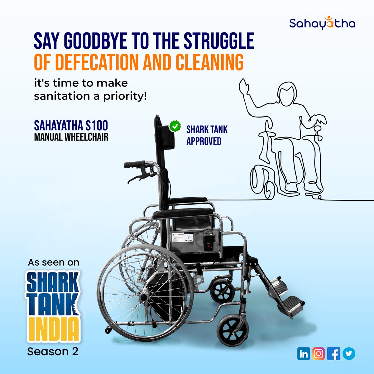 sahayathahealth's tweet photo. Stop neglecting your sanitation needs and start prioritizing your health and well-being.
#SanitationSolutions #HealthyLiving #InnovativeSolutions #HealthFirst #DefecationSolutions #CleanLiving #product #wheelchairlife #automotivewheelsystem #postsurgery #surgery #oldagehomes https://t.co/2xmUmt5UjG