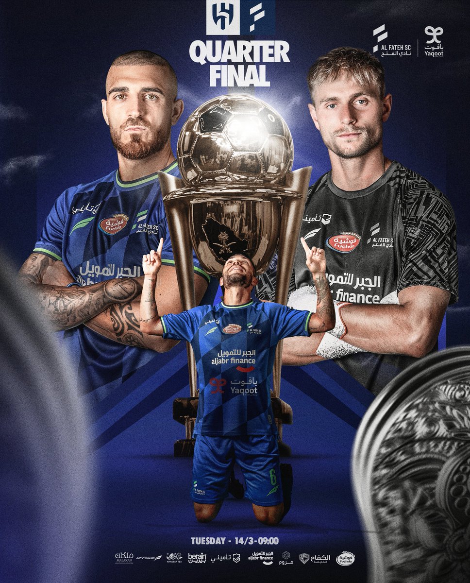 FatehClub's tweet photo. ⚔| مباراة الليـلة  
⏱| 9:00 مساءً 
⚽| ⁧#الهلال_الفتح⁩ 

#أغلى_الكؤوس https://t.co/A2Iv4vSkj3