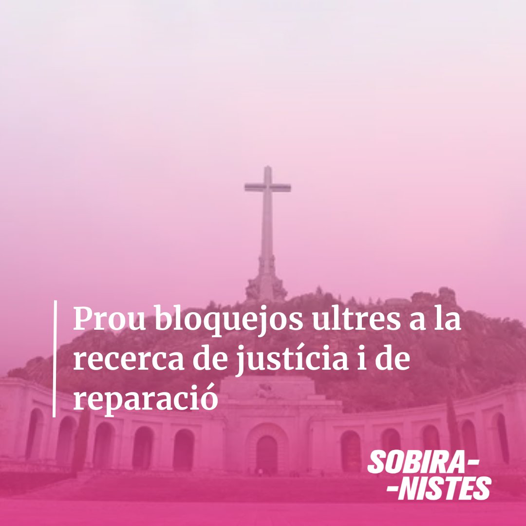🔴 Durant mesos, l'aplicació de la Llei de Memòria Democràtica ha estat paralitzada per culpa d'associacions que haurien d'estar prohibides en aplicació de la mateixa.

👉 Cal un compromís ferm amb la justícia i la reparació.

ccma.cat/324/llum-verda…