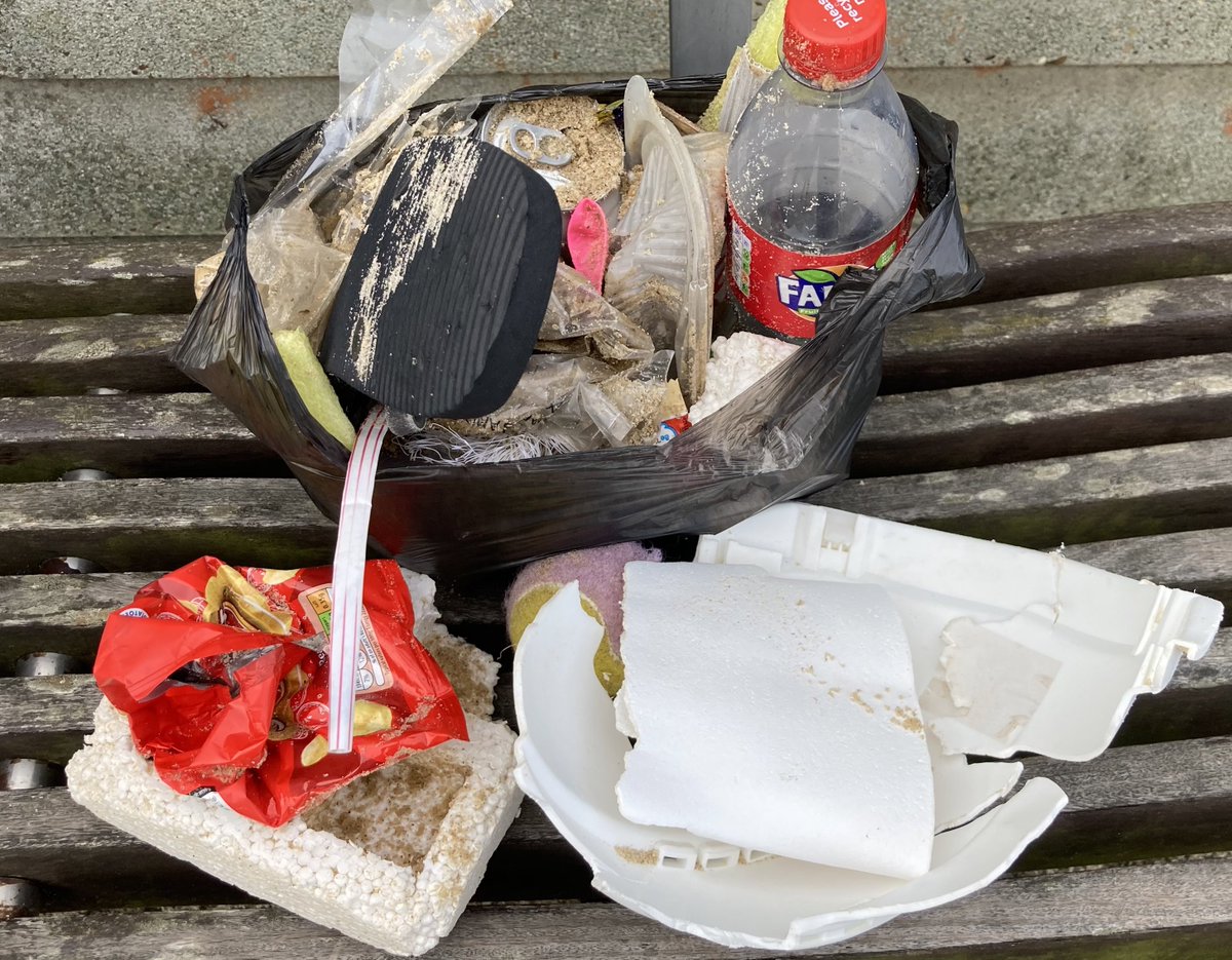 Walkies this morning included a #2MinuteBeachClean 🚯 I love my boys, the beach, forests and nature, they are the most important things in my life, I try to care for those the best I can ❤️🤎💙💚 #BinIt 🙋🏻‍♀️🗑️